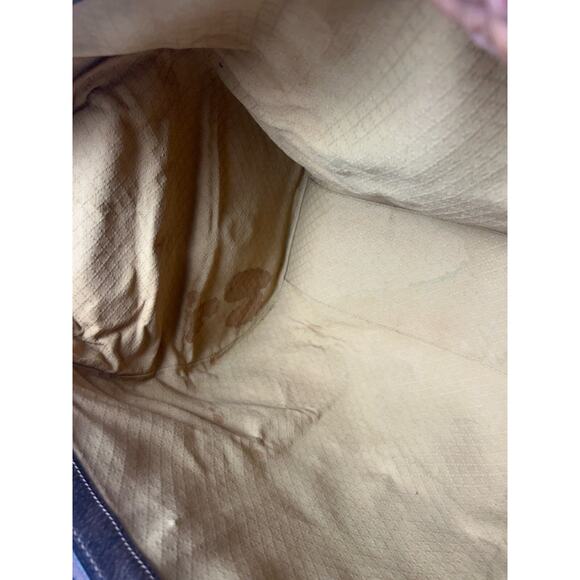 Gucci Sherry Line GG Duffle Medium Brown Leather/PVC Vintage - Picture 9 of 11